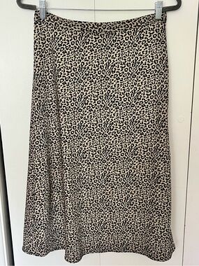 J.Crew Factory Pull-On Midi Slip Skirt Size S Like New